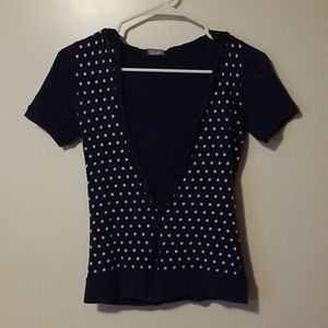 Delias zip up tee w/ hood